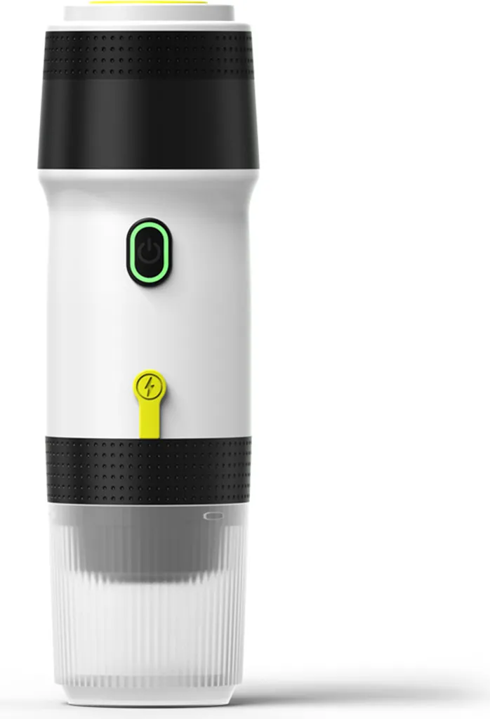 Douself Portable coffee machine for car, home, travel, 3-in-1 cordless electric coffee maker, works with capsules and ground coffee, 15 bar, mini coffee machine for cold brew and hot brewing with 150 ml cup, USB cable