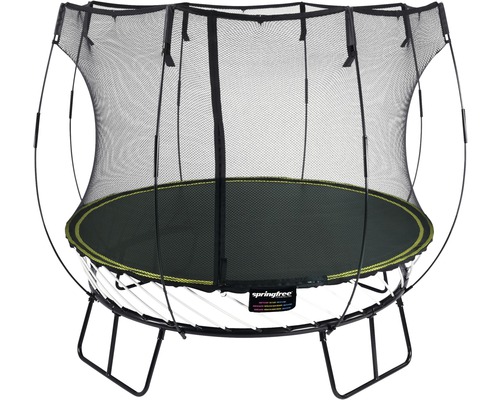 Trampoline springfree R54 Compact Round with safety net Ø 250 cm black