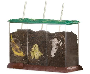 Transparent compost bin