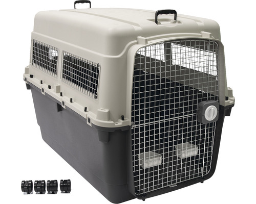 Transport box KARLIE Nomad size. XXXL 121 x 82 x 90 cm grey-white, max load 50 kg