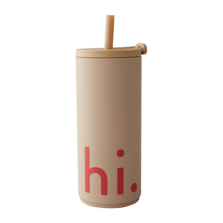Design Letters Travel Life thermal cup with straw 50Cl