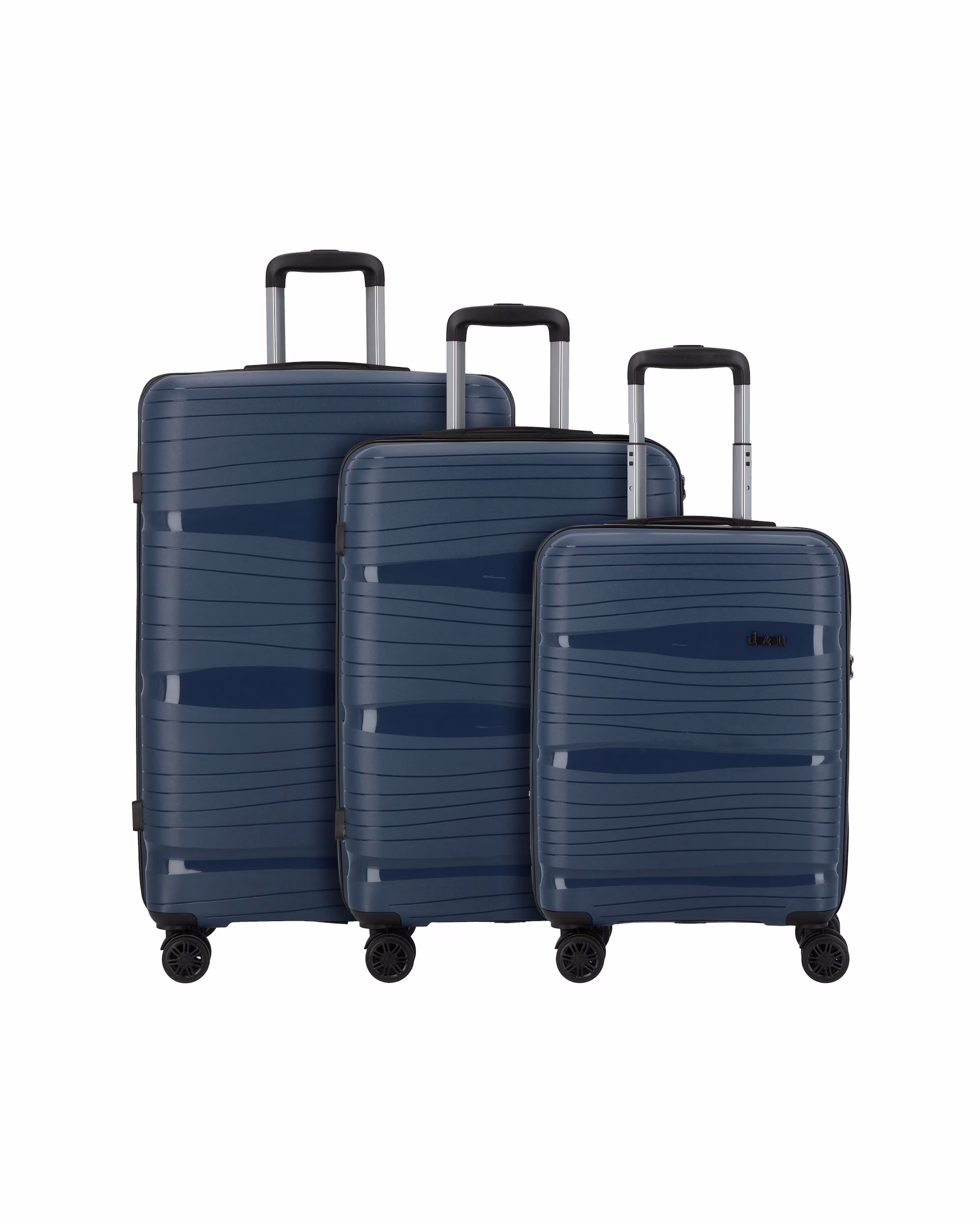 d & n Travel Line 4300 4 wheel suitcase set 3-piece suitcase Travel Line 4300 4 Rollen Kofferset 3-teilig