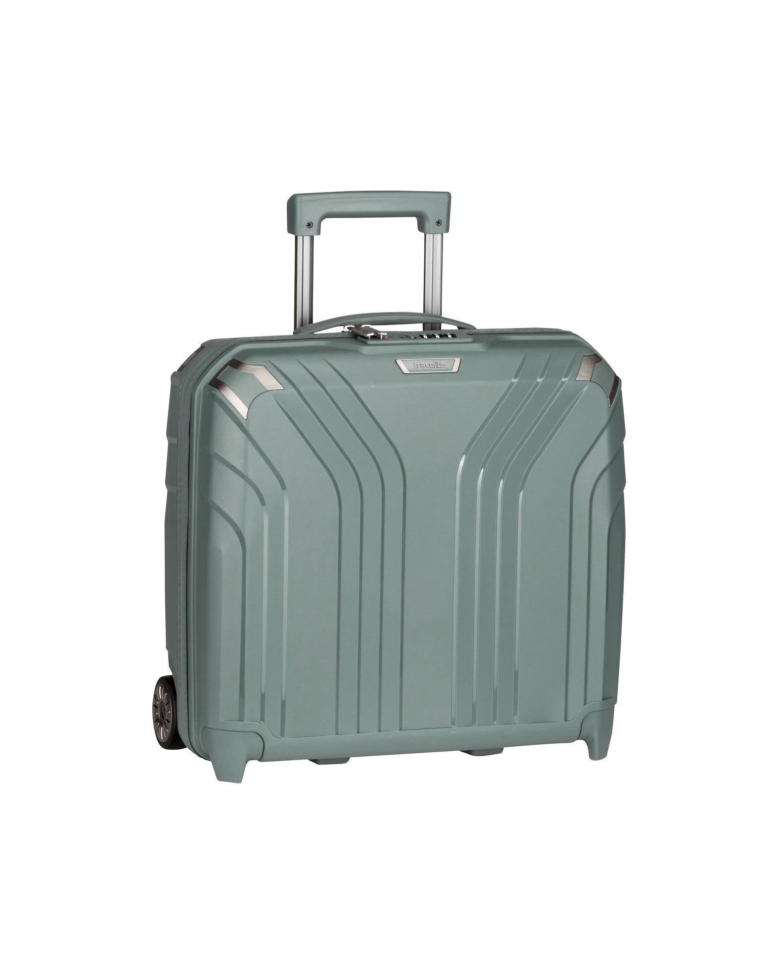 Travelite hand luggage suitcase pilot case Elvaa Businesswheeler Blaugrau