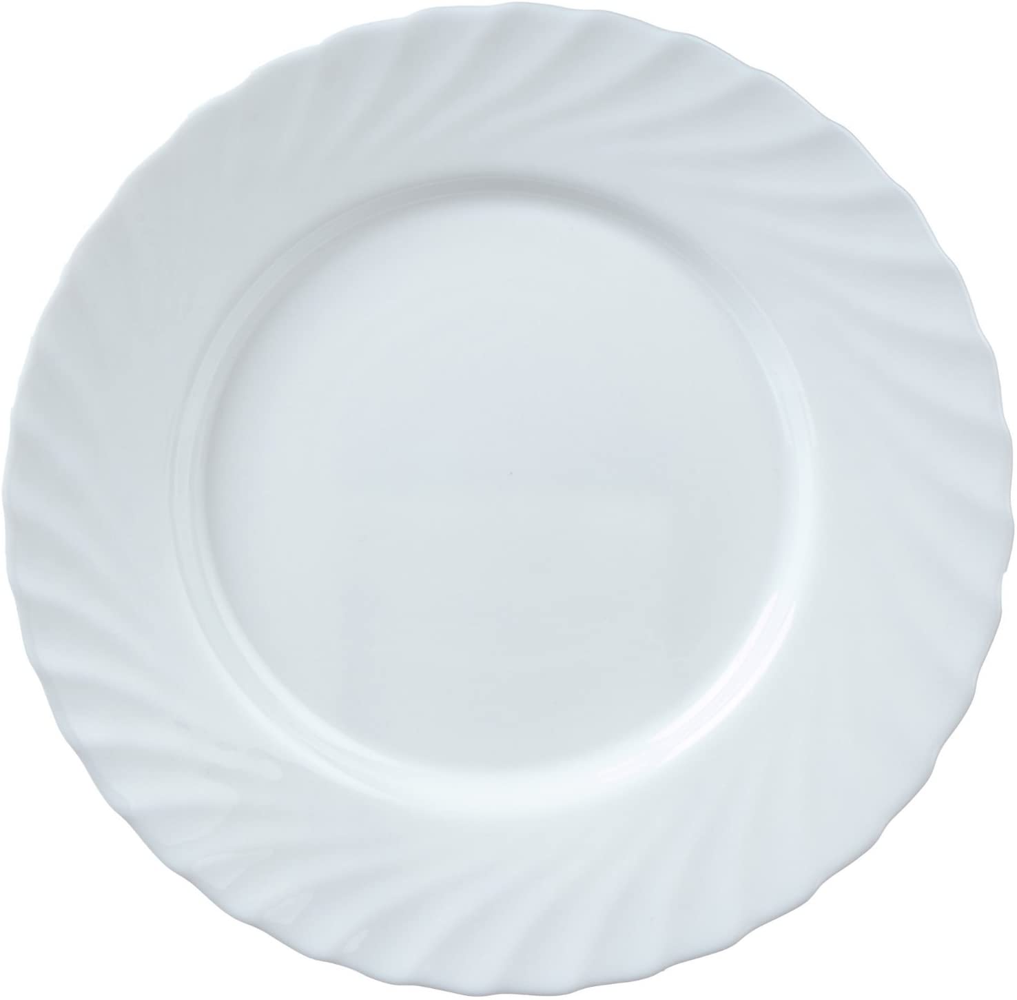 Arcoroc Trianon Dinner Range Plates and Tray, 6 Teller flach 15,5cm