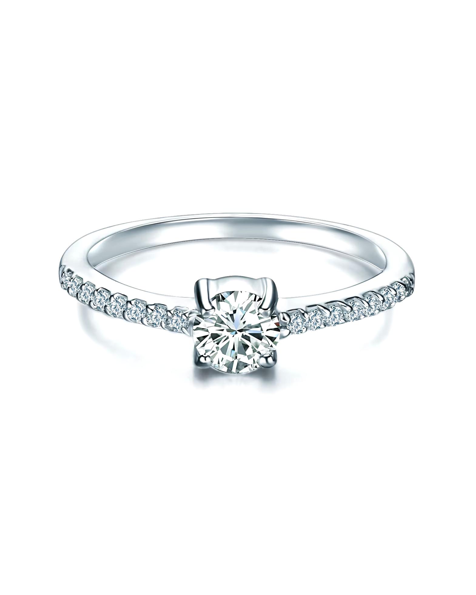 Trilani ring ring made of sterling silver in silver with zirconia