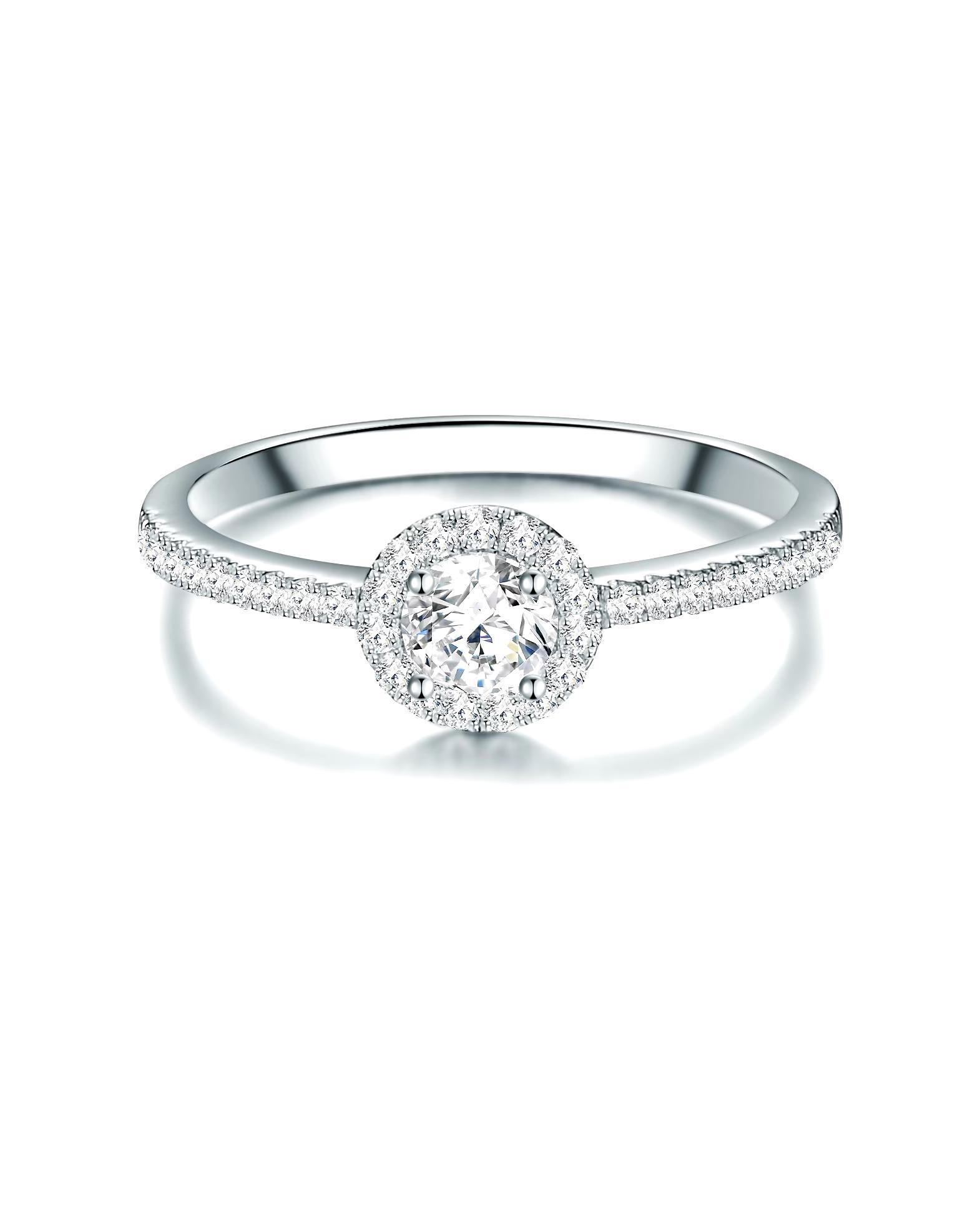 Trilani Ring Ring Sterling Silver Cubic Zirconia in Silver