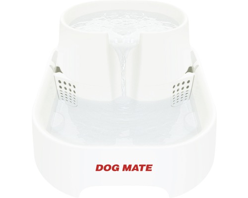 Hornbach Drinking fountain Dog Mate 6 l 37x28x17 cm white