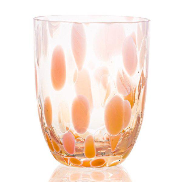 Drinking glass Big Confetti Tumbler Peach Vanilla by Anna von Lipa