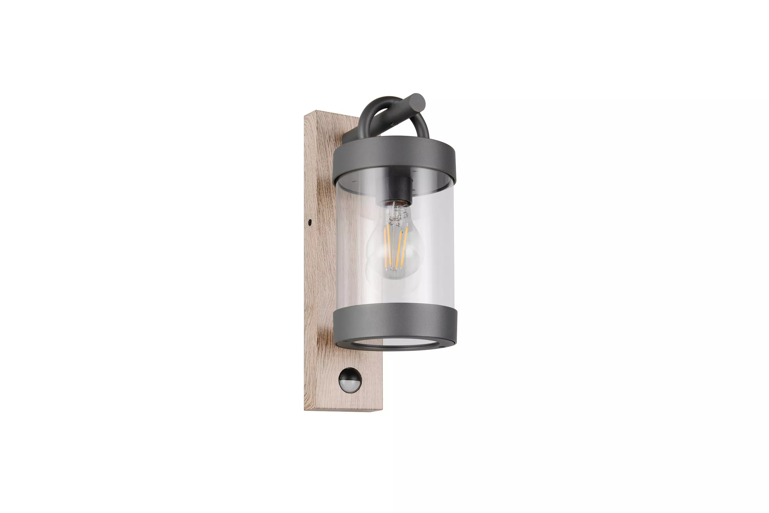 Trio Leuchten Trio Lighting Outdoor Wall Light Sambesi 12.5/33/18.6 cm, Anthracite, Brown, Transparent