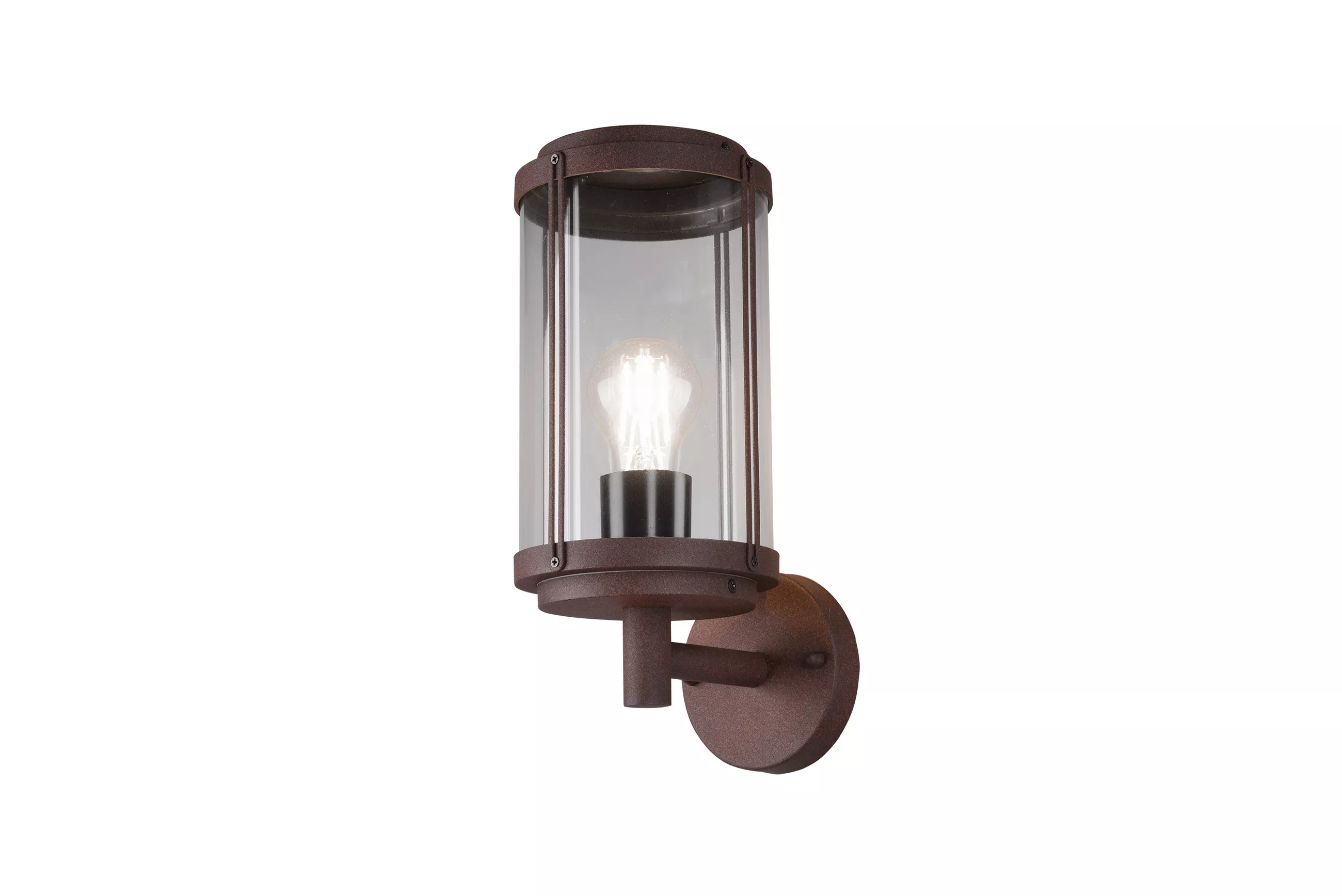 Trio Leuchten Trio Lighting Outdoor Wall Light Tanaro 32.5/14.5/18.5 cm, Sure, rust-colored