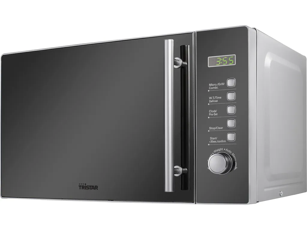Tristar Haushaltsgeräte Tristar MW-2705 Microwave, Glass Decor, 1000 Watts, 20 l Capacity, Grill Function