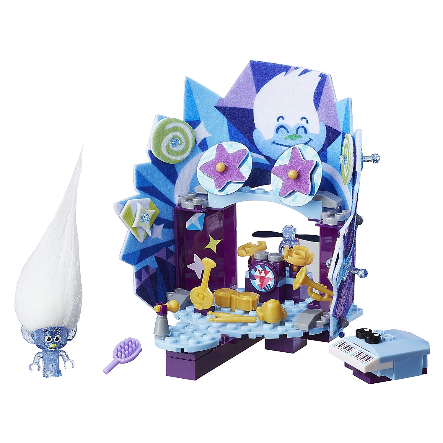 Hasbro Trolls Kreo Dreamworks Guy Diamonds Glitterific Grooves Toy A