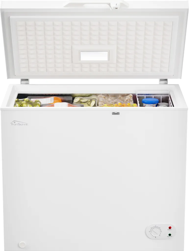 TroniTechnik® BORGAR PRO Chest Freezer with 2-in-1 Freezing and Cooling Function | 210 Liters, 223 kWh/year | LED Light