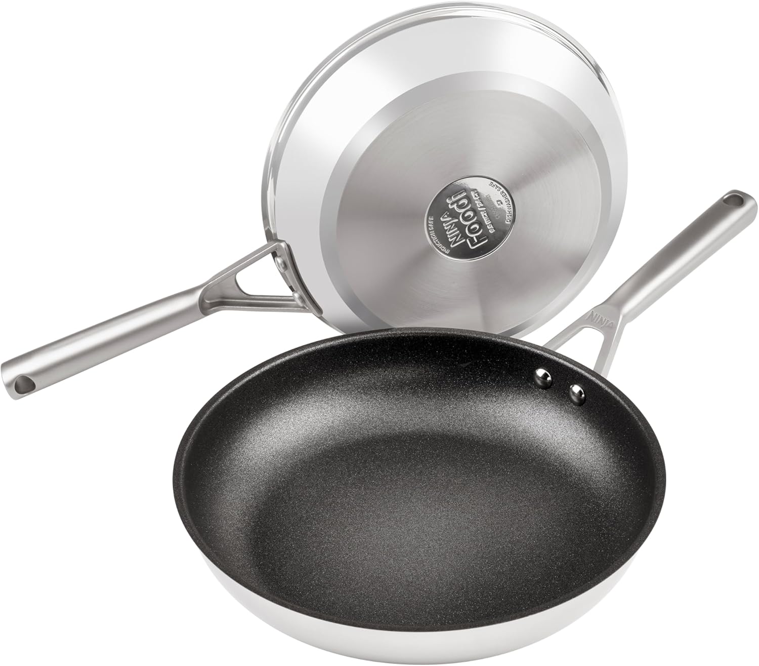 Ninja Foodi Zerostick C62200EU 2-Piece Frying Pan Set, 24 cm / 28 cm, Durable, Non-Stick Coating, Suitable for Induction Cookers, Oven and Dishwasher Safe