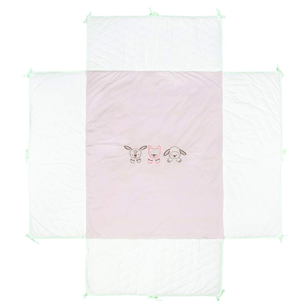 Nattou Fanny and Oscar Playpen Insert 75 x 95 cm with Side Padding for Girls and Boys