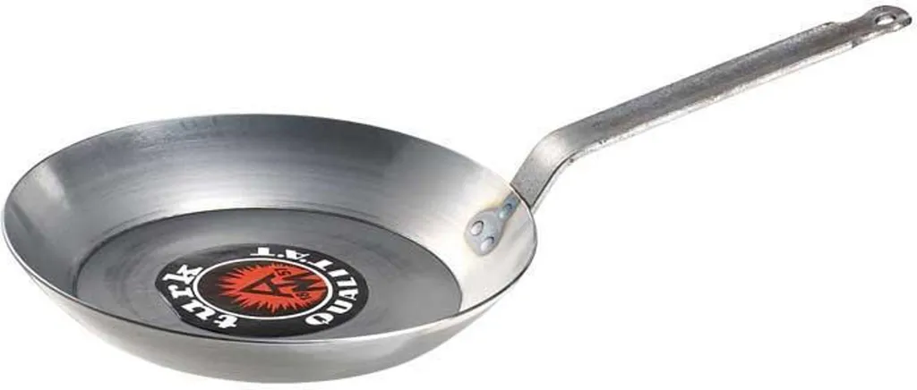 Albert Turk Turk 66228 Iron frying pan, heavy 28 cm with flat handle, silver