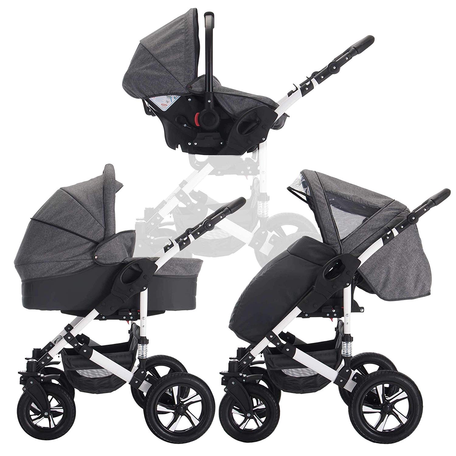 Bebebi Florida 3 In 1 Combi Pushchair