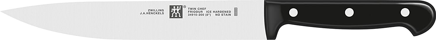 Twin Chef by Zwilling, Stainless Special Steel, Zwilling Special Formula, Riveted, Solid Material, Plastic Shells, 20 cm