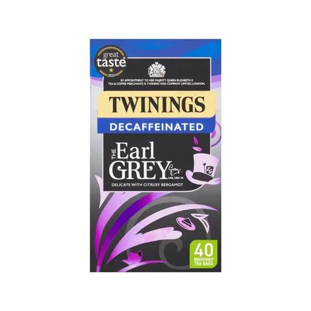 Twinings Earl Grey Decaffeinated – 40 Beutel, 100g