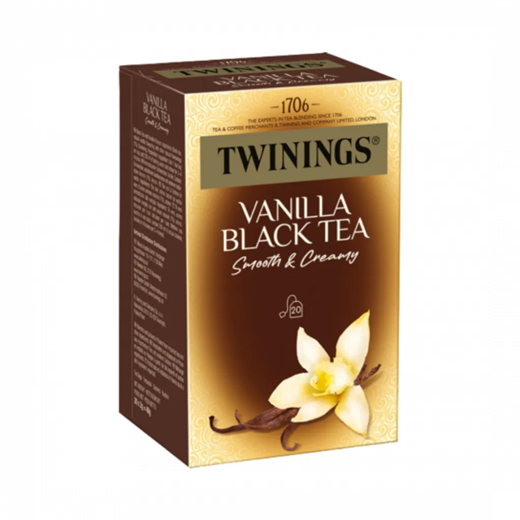 Twinings Vanilla Black Tea 6 x 20 tea bags in envelope 240g (6x40g)