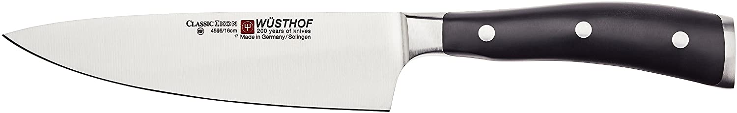 Wusthof Classic Ikon 6-Inch Cook\'s Knife, Black