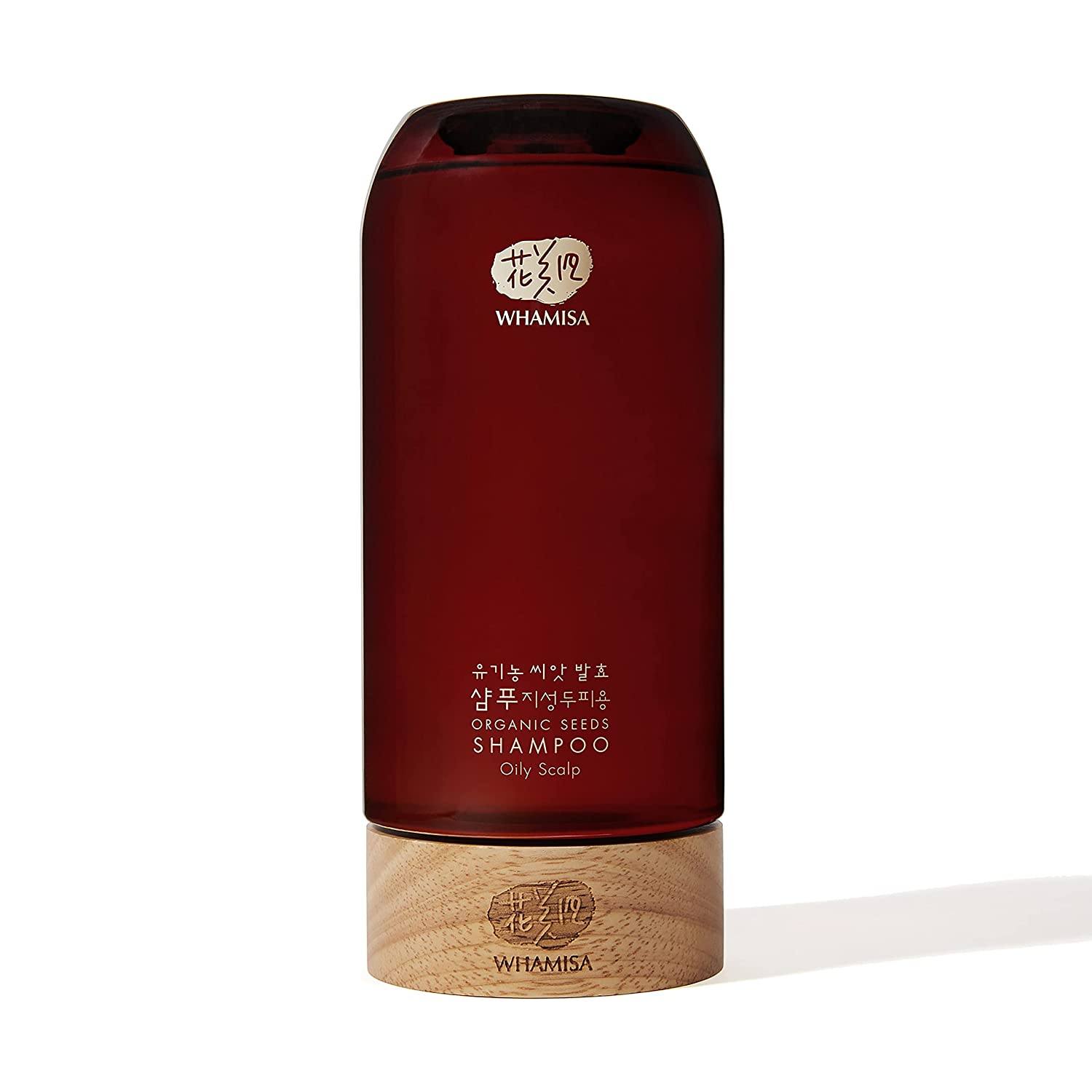 WHAMISA Organic Seeds Shampoo Oily Scalp - Against Oily & Oily Scalp & Fast Greasing Hair K-Beauty - Cleansing Shampoo Without Silicone Sulphate Paraben - Korean Natural Cosmetics 510 ml