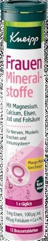 Kneipp Women's minerals effervescent tablets with iron, iodine and folic acid 15 pieces, 102 g