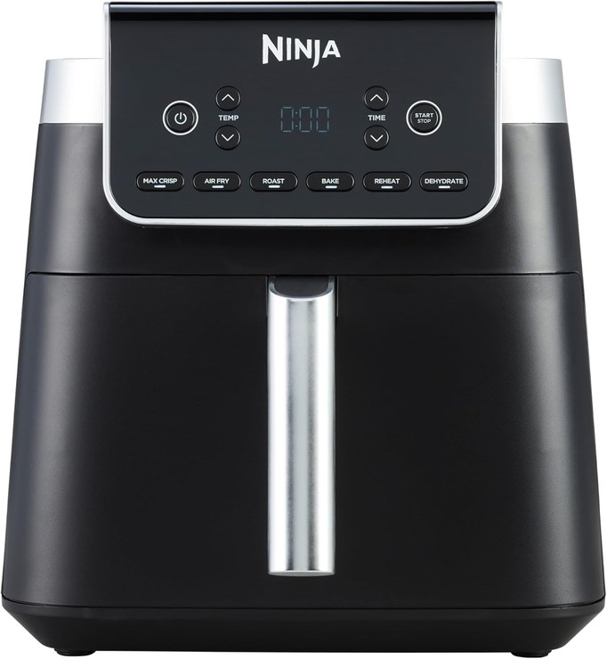 Ninja MAX PRO Air Fryer 6.2L Non Oil Large Square Single Drawer Roast Baking Air Fryer Family Size Digital Frozen Cooking Non Stick