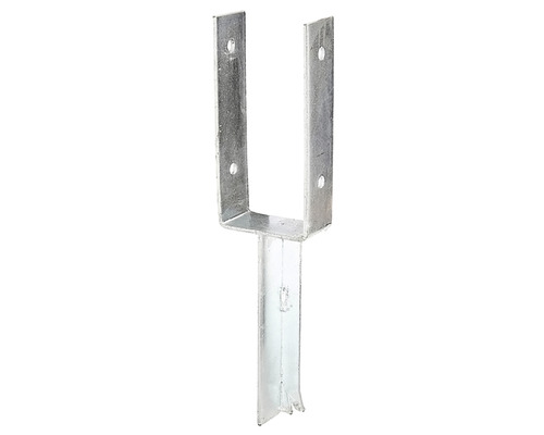 Kaiserthal U-post support with concrete anchor 91 x 200 x 200 mm, hot-dip galvanized, 1 piece