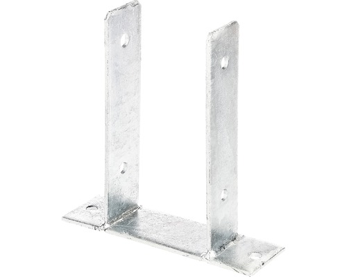 Kaiserthal U-post carrier e.g. Screw on 101 x 200 mm, hot-dip galvanized, 1 piece