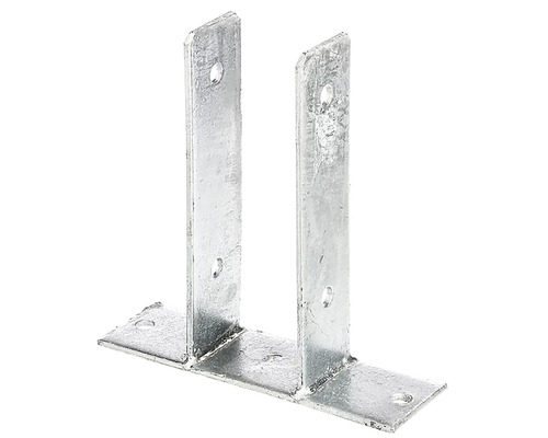 Kaiserthal U-post carrier e.g. Screw on 71 x 200 mm, hot-dip galvanized, 1 piece