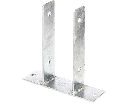 Kaiserthal U-post carrier e.g. Screw on 81 x 200 mm, hot-dip galvanized, 1 piece