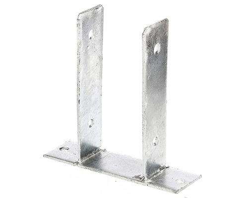 Kaiserthal U-post carrier e.g. Screw on 91 x 200 mm, hot-dip galvanized, 1 piece