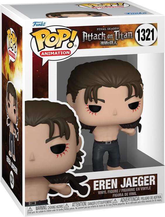 Funko Pop! Animation: AOT - Eren Jaeger Jeager - Attack On Titan - Vinyl Collectible Figure - Gift Idea - Official Merchandise - Toys For Children and Adults - Anime Fans