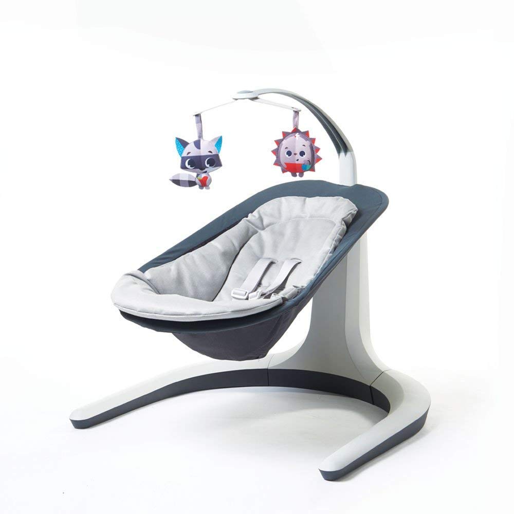 Tiny Love baby bouncer SNAB Nature\'s Way Bounce & Sway, 2-in-1 baby swing with 19 melodies, as well as rocking & weighing function, gray