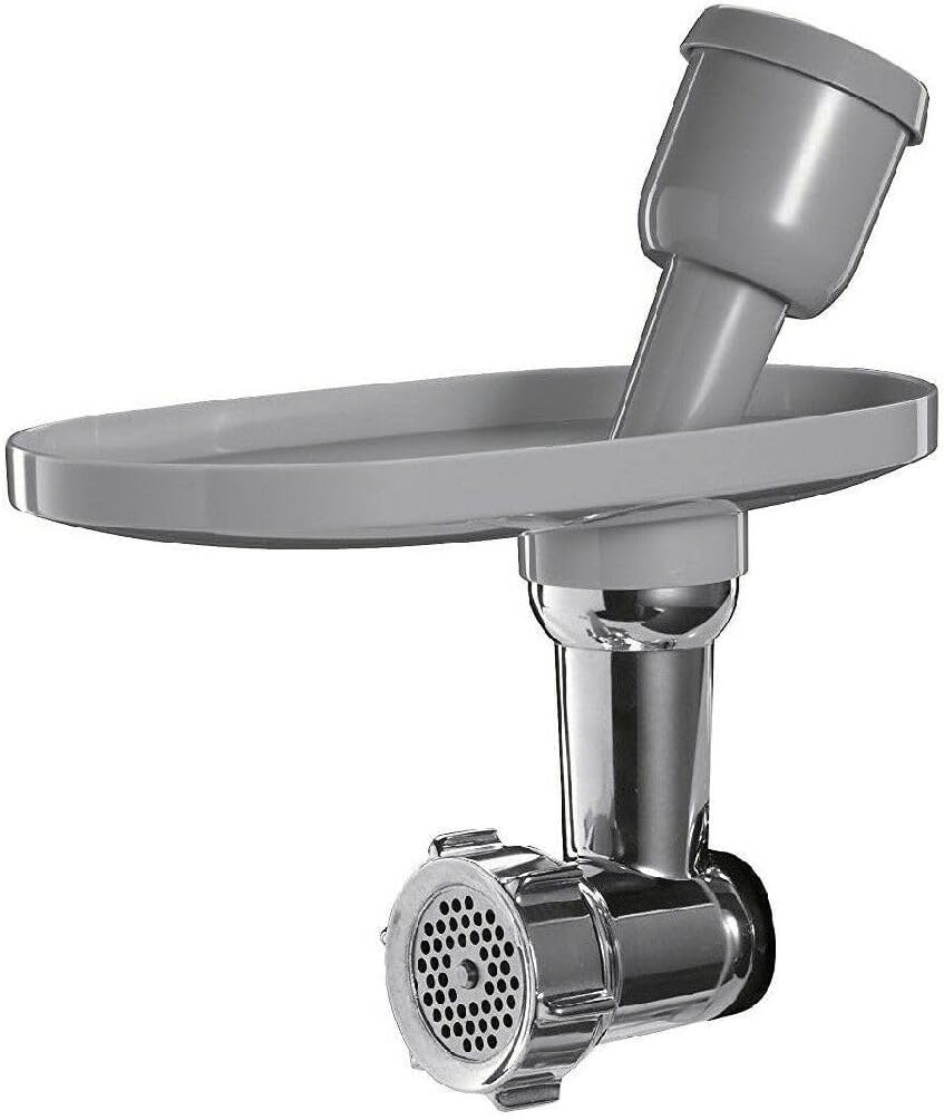 Smeg Grinding Accessory, for Mixer from SMF01 Series SMMG01, Chrome Grey