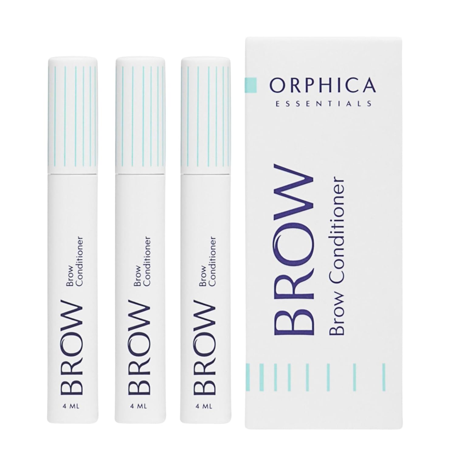 Orphica Brow Conditioner 3 x 4ml Eyebrow Growth Eyebrow Growth and Density Eyebrow Serum for Fast Growth and Filled Eyebrows Dermatologically Tested