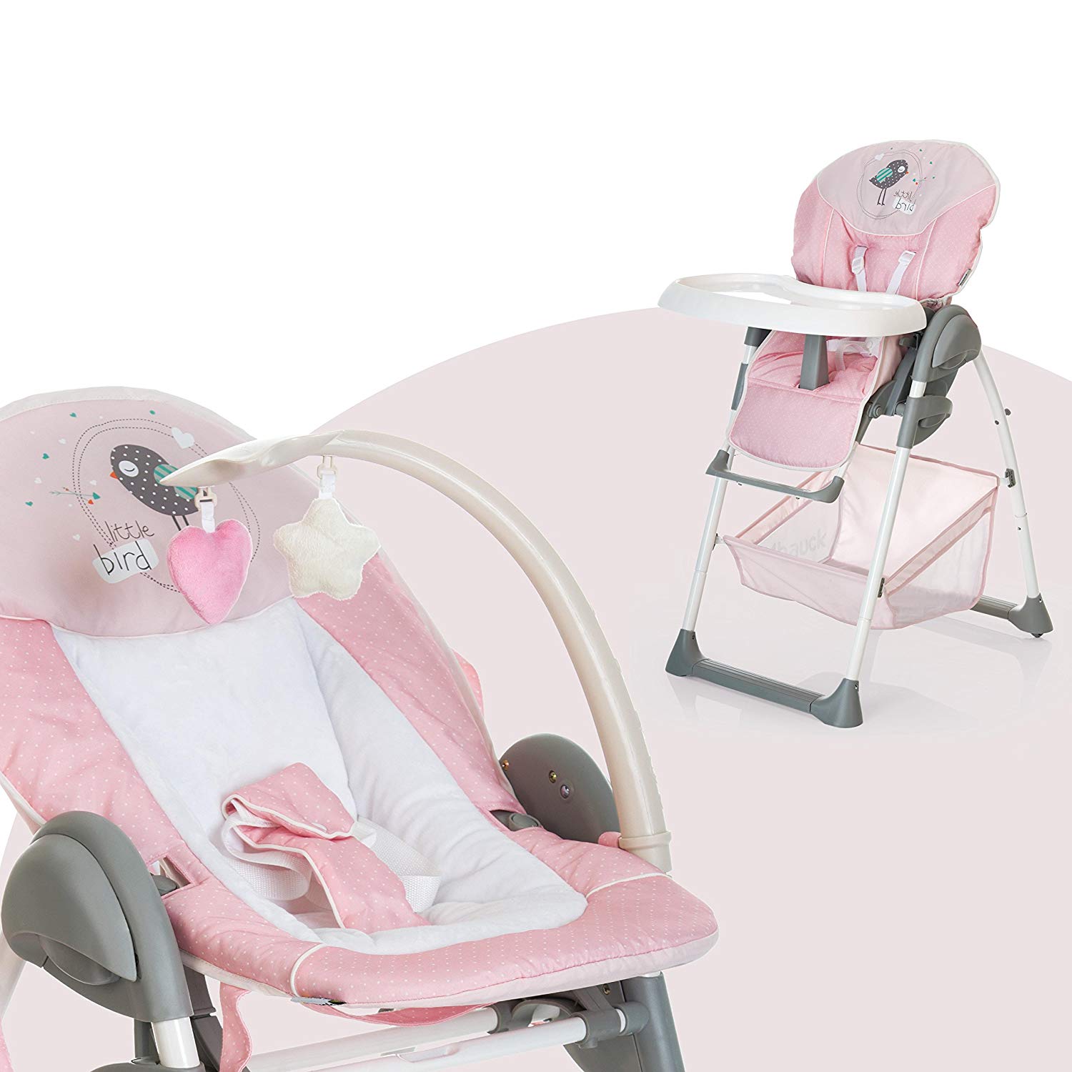Hauck Sit N Relax 4007923665268 Birdie – Reclining Lounger And High Chair 
