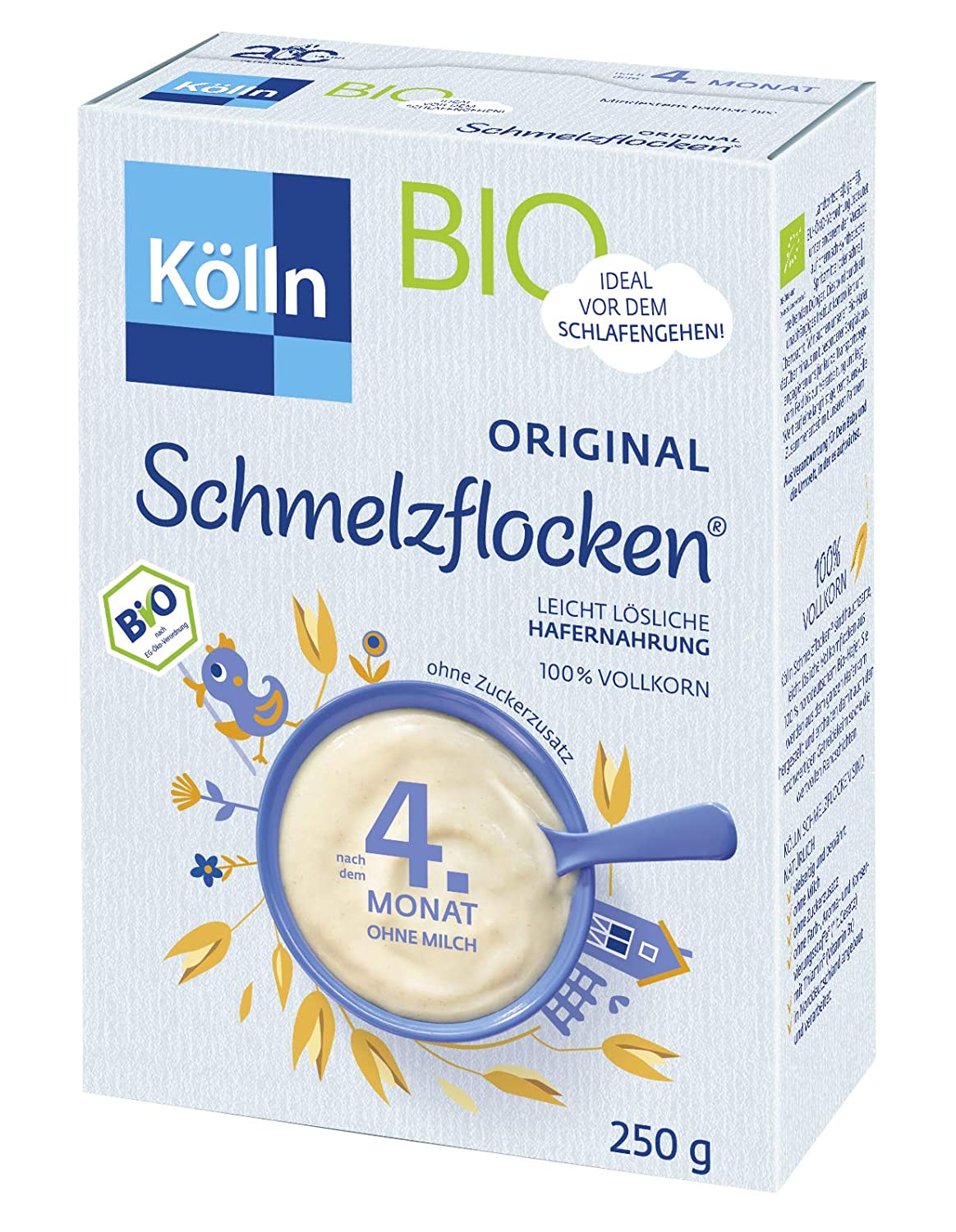 Kölln Schmelzflocken Bio, 6er Pack (6 x 250 g)