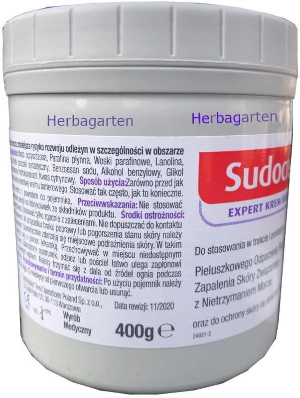 Antibacterial, Water-Repellent Skin Protection Cream for Adults, Babies, 400 g, Against Nappy Rash, Wound and Healing Ointment, Nappy Cream, Zinc Ointment, Antiseptic Healing Cream, Wound Cream