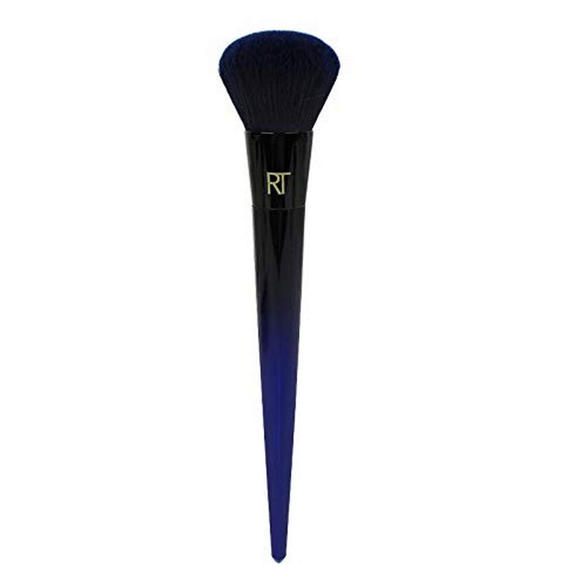 Real Techniques Soft Complexion Face Makeup Brush (Blue) - Pack of 1, ‎black/blue
