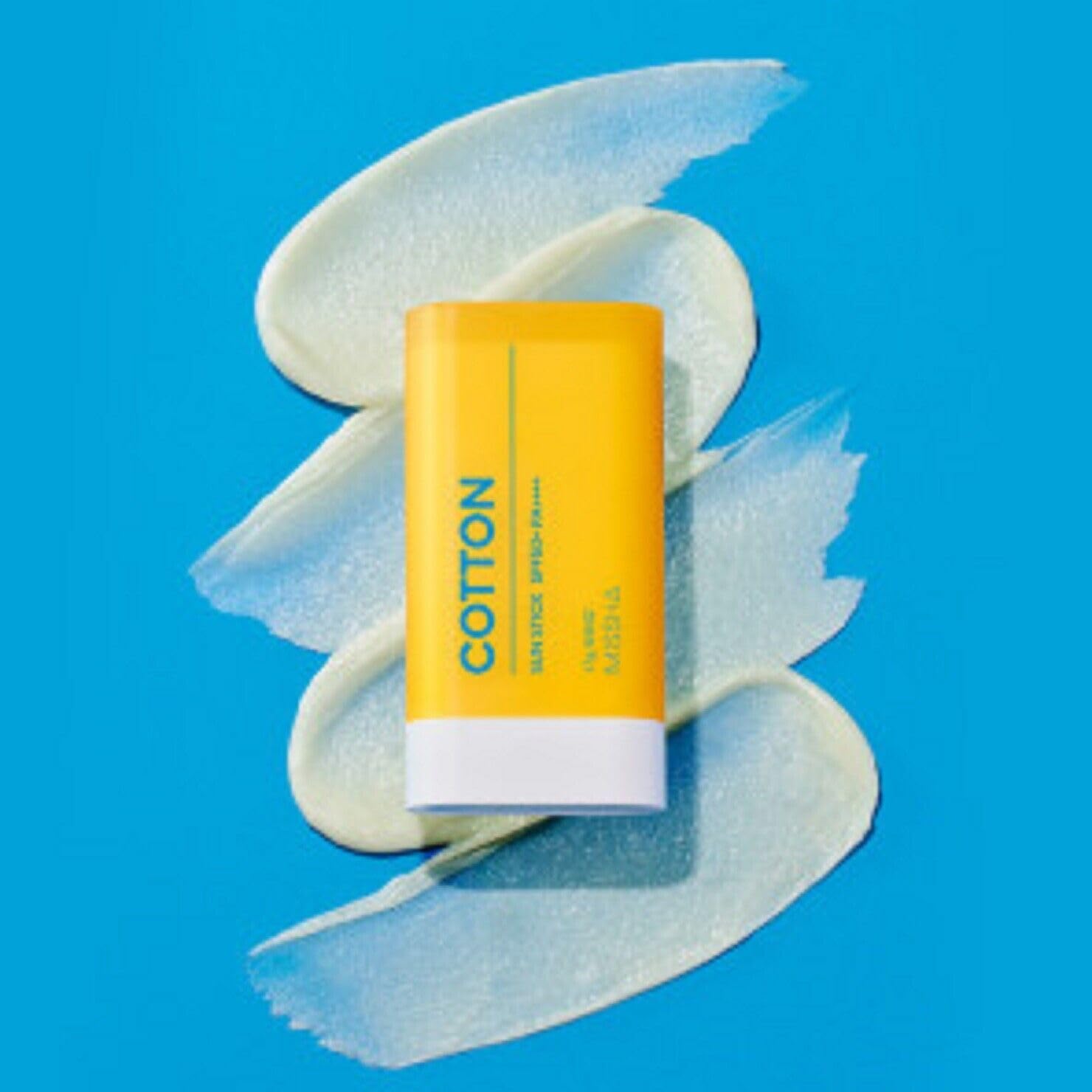 Missha All Around Safe Block Cotton Sun Stick SPF50+ PA++++ Sunscreen 17g || Matte finish || Calamine and Centella Asiatica || Korean Sunscreen Stick Face || Travel Size || Korean Sunscreen for Face