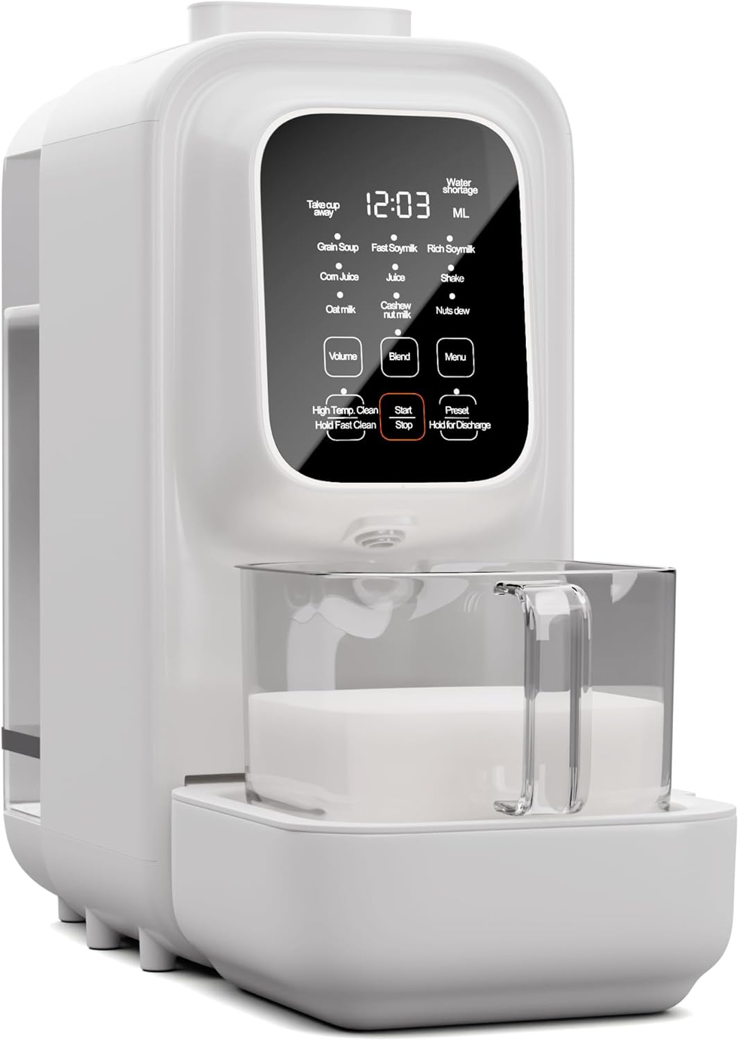 Klarstein Store Klarstein Plant Milk Maker, Digital Soy Milk Machine, Soup Maker & Nut Milk Maker, Plant Milk Maker for Porridge & Juices, Vegan Milk Maker, Almond Milk Maker, Self-Cleaning