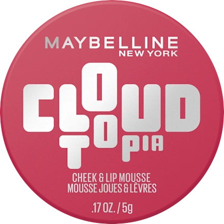 Maybelline New York Rouge Cloudtopia Blush Cheeks & Lips Mousse 02 Ethereal, 5 g