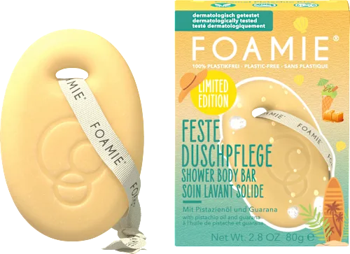FOAMIE Solid Shower Gel Caramel Pistachio Kiss, 80 g