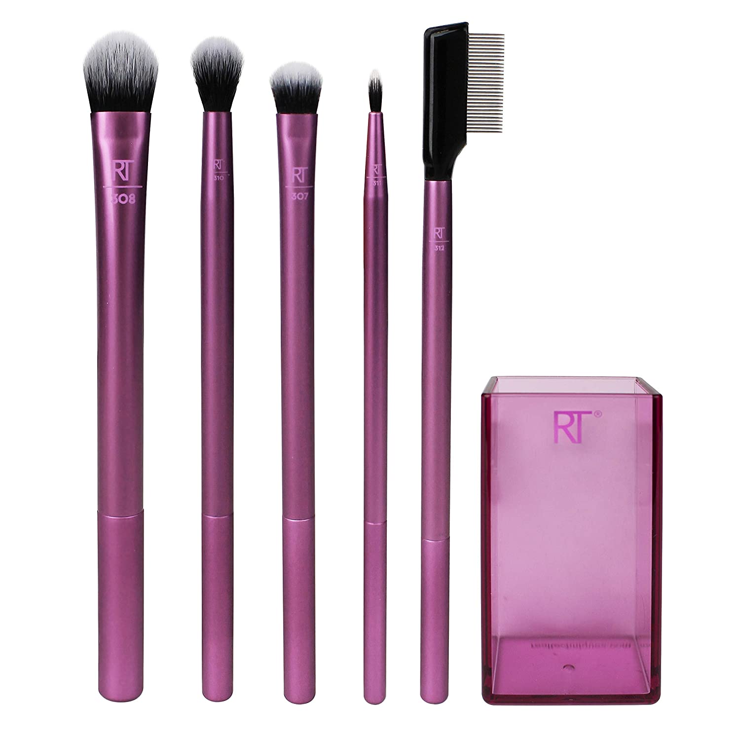 Real Techniques Real Technique 1534 Improved Eye Brush Set, Colour May Vary, 1 Set (1 x 5 Items)