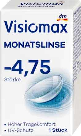 Visiomax Monthly contact lens, diopter -4.75, 1 piece