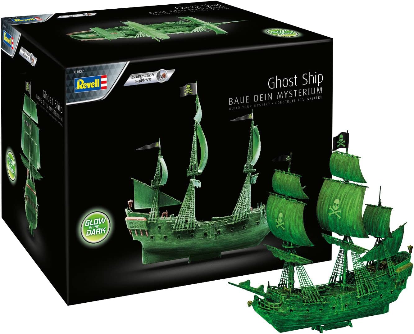 Revell Advent Calendar Ghost Ship I Advent Calendar for Crafts I Model Kit Assemble in 24 Days I Advent Calendar for Boys, Girls & Adults from 10 Years I Gift for Christmas