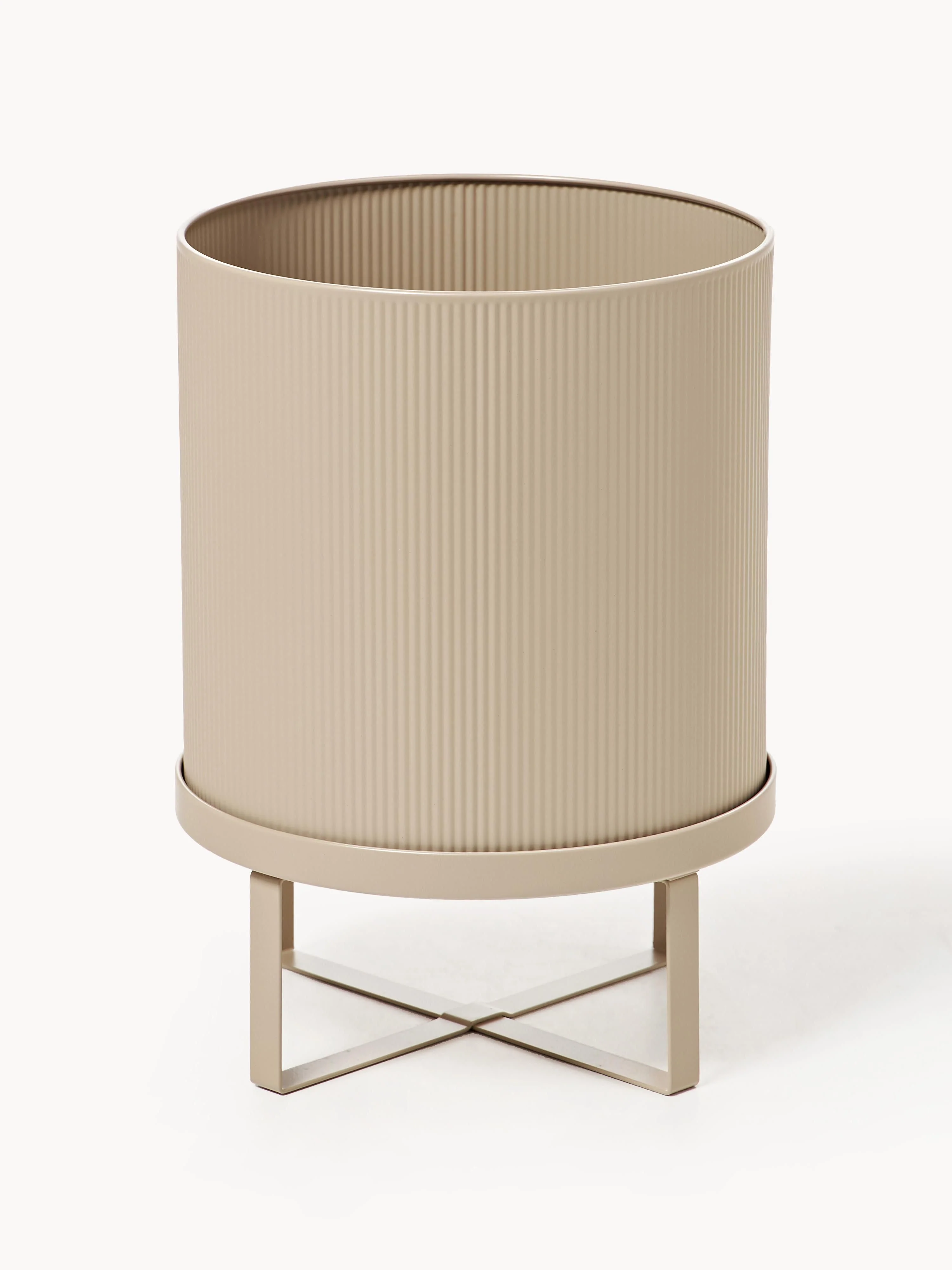 Ferm Living Planter with ribbed surface, H 38 cm
