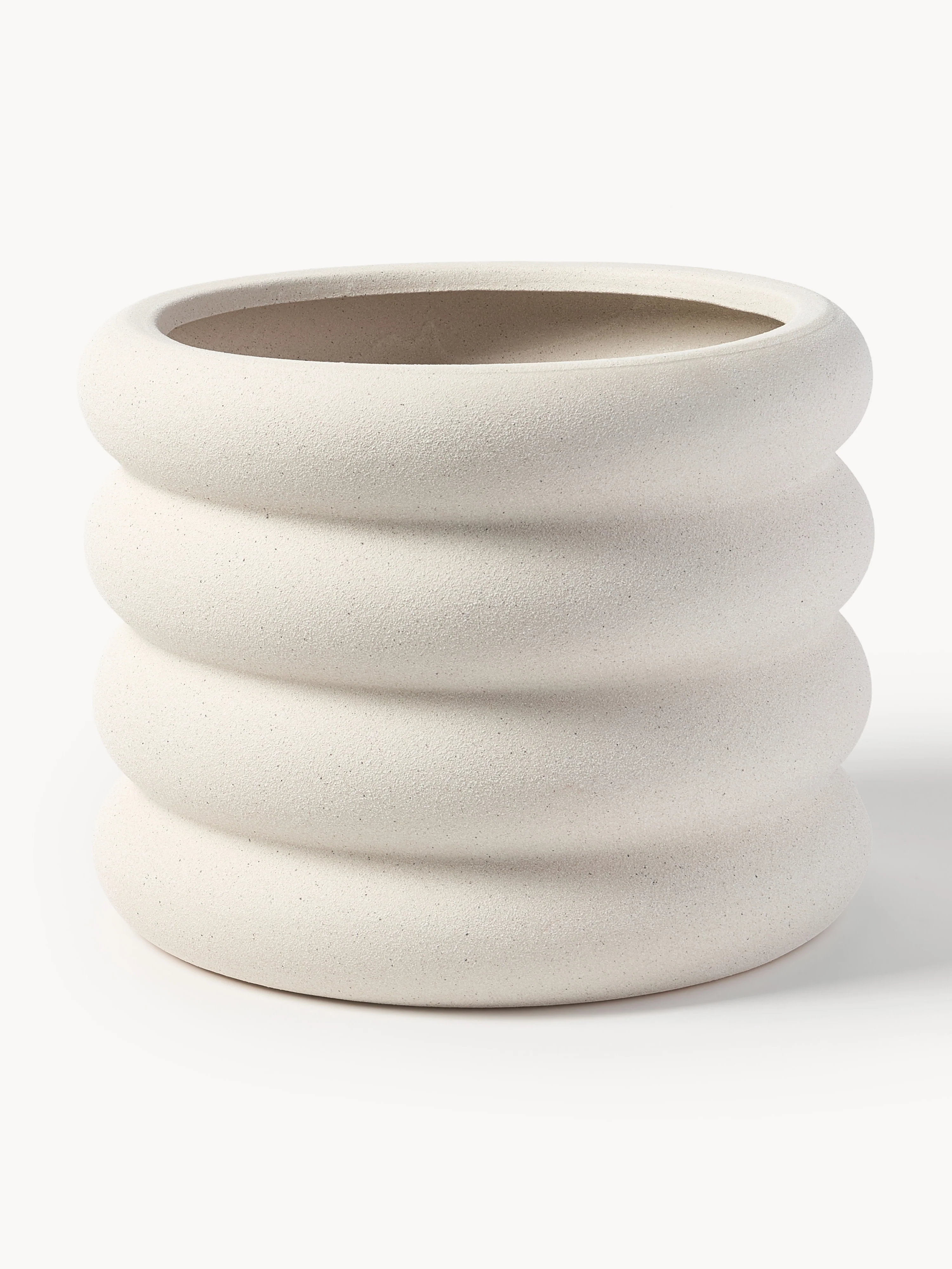 Westwing Collection Rudi planter, H 23 cm, Creamy white